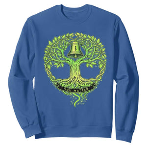 Mental Health Awarenes Sweatshirt Tomorrow Needs You You Matter TS14 Royal Blue Print Your Wear