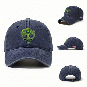Mental Health Awarenes Washed Cotton Baseball Cap Tomorrow Needs You You Matter TS14 Washed Cap Universal Fit Navy Print Your Wear