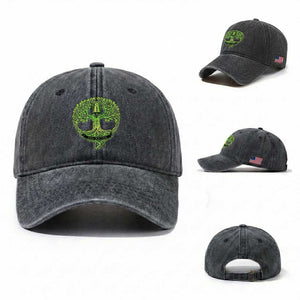 Mental Health Awarenes Washed Cotton Baseball Cap Tomorrow Needs You You Matter TS14 Washed Cap Universal Fit Dark Gray Print Your Wear