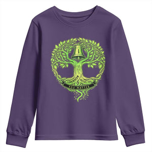 Mental Health Awarenes Youth Sweatshirt Tomorrow Needs You You Matter TS14 Purple Print Your Wear