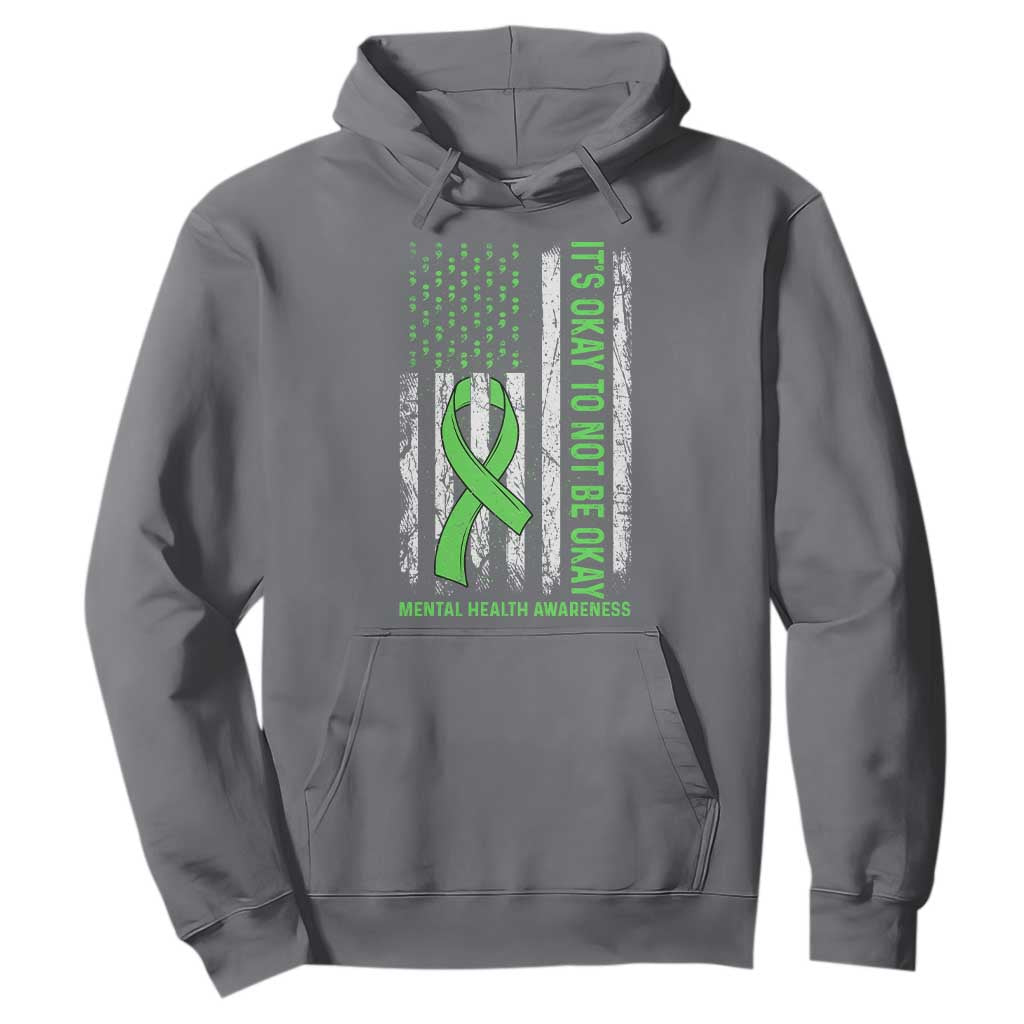Mental Health Awarenes Hoodie It's Okay To Not Be Okay TS14 Charcoal Print Your Wear