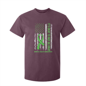 Mental Health Awarenes T Shirt For Kid It's Okay To Not Be Okay TS14 Maroon Print Your Wear