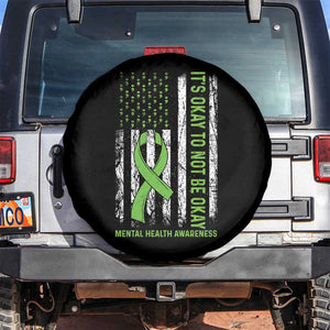 Mental Health Awarenes Spare Tire Cover It's Okay To Not Be Okay TS14 No hole Black Print Your Wear