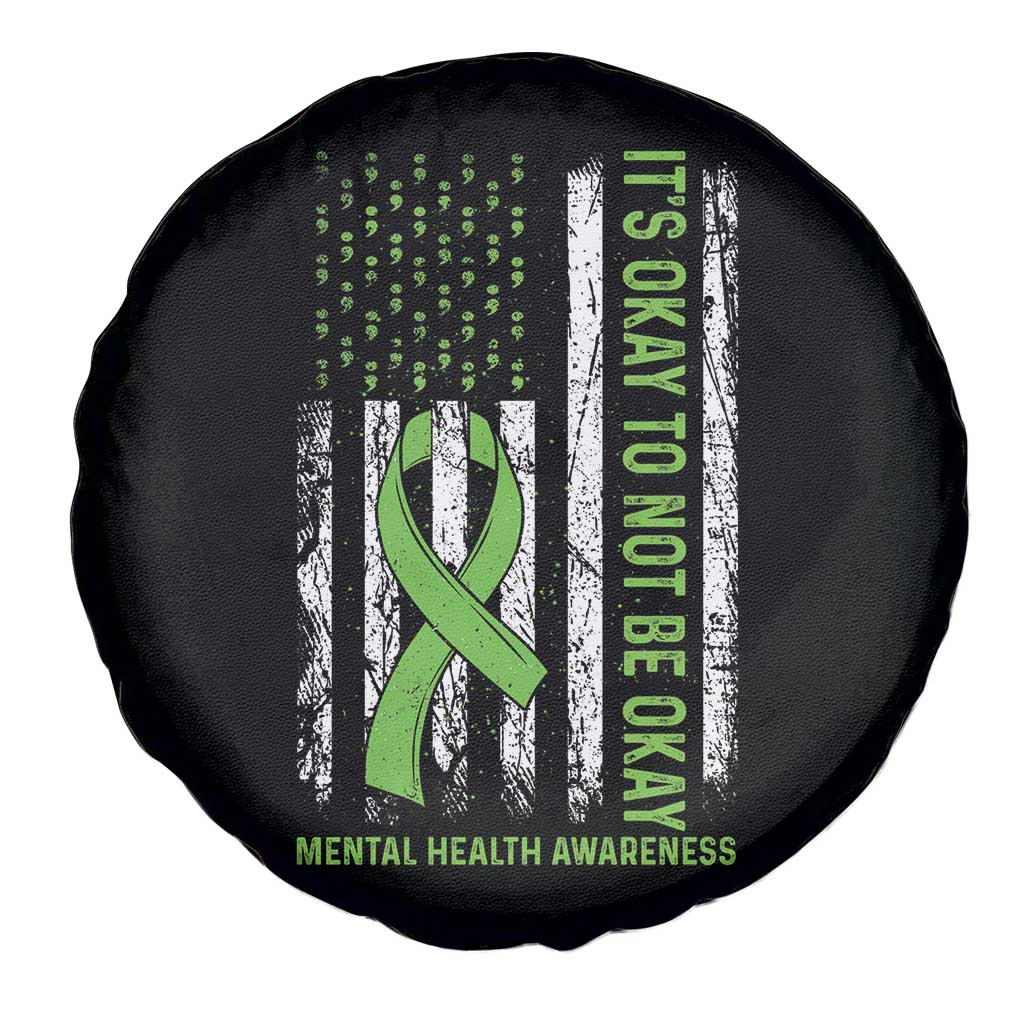 Mental Health Awarenes Spare Tire Cover It's Okay To Not Be Okay TS14 Print Your Wear