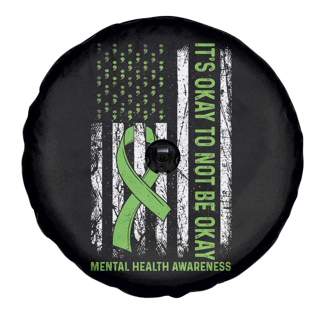 Mental Health Awarenes Spare Tire Cover It's Okay To Not Be Okay TS14 Print Your Wear