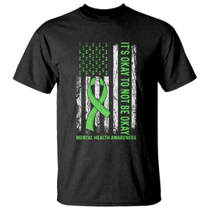 Mental Health Awarenes T Shirt It's Okay To Not Be Okay TS14 Black Print Your Wear