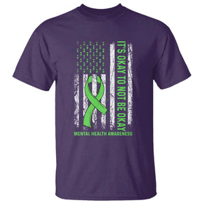 Mental Health Awarenes T Shirt It's Okay To Not Be Okay TS14 Purple Print Your Wear