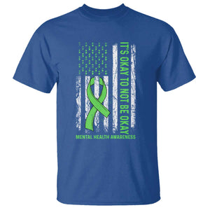 Mental Health Awarenes T Shirt It's Okay To Not Be Okay TS14 Royal Blue Print Your Wear