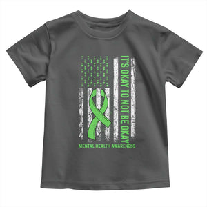 Mental Health Awarenes Toddler T Shirt It's Okay To Not Be Okay TS14 Dark Heather Print Your Wear
