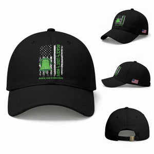 Mental Health Awarenes Baseball Cap Peace Love Hope Green Ribbon TS14 Baseball Cap Universal Fit Black Print Your Wear