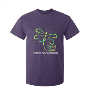 Mental Health Awarenes T Shirt For Kid Support Squad Green Ribbon TS14 Purple Print Your Wear