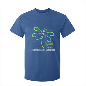 Mental Health Awarenes T Shirt For Kid Support Squad Green Ribbon TS14 Royal Blue Print Your Wear