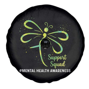 Mental Health Awarenes Spare Tire Cover Support Squad Green Ribbon TS14 Print Your Wear