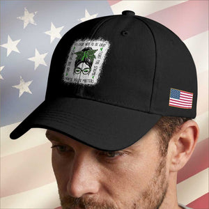 Mental Health Matters Baseball Cap Messy Bun Green Ribbon Support TS14 Print Your Wear