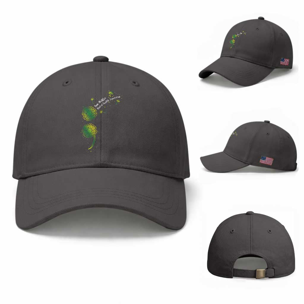 Mental Health Awarenes Baseball Cap Semicolon Dandelion You Matter TS14 Baseball Cap Universal Fit Dark Gray Print Your Wear