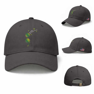 Mental Health Awarenes Baseball Cap Semicolon Dandelion You Matter TS14 Baseball Cap Universal Fit Dark Gray Print Your Wear