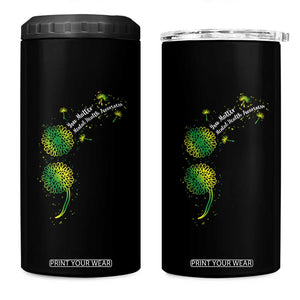 Mental Health Awarenes 4 in 1 Can Cooler Tumbler Semicolon Dandelion You Matter TS14 One Size: 16 oz Black Print Your Wear