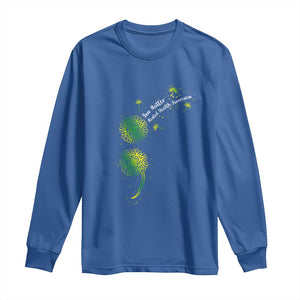Mental Health Awarenes Long Sleeve Shirt Semicolon Dandelion You Matter TS14 Royal Blue Print Your Wear