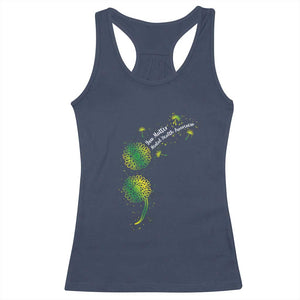 Mental Health Awarenes Racerback Tank Top Semicolon Dandelion You Matter TS14 Navy Print Your Wear