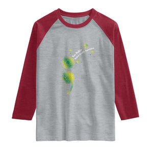 Mental Health Awarenes Raglan Shirt Semicolon Dandelion You Matter TS14 Heather Gray Heather Red Print Your Wear