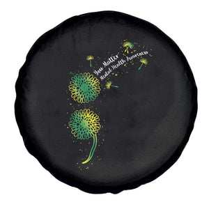 Mental Health Awarenes Spare Tire Cover Semicolon Dandelion You Matter TS14 Print Your Wear