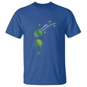 Mental Health Awarenes T Shirt Semicolon Dandelion You Matter TS14 Royal Blue Print Your Wear
