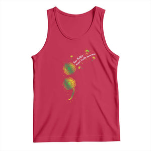 Mental Health Awarenes Tank Top Semicolon Dandelion You Matter TS14 Red Print Your Wear
