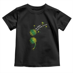 Mental Health Awarenes Toddler T Shirt Semicolon Dandelion You Matter TS14 Black Print Your Wear
