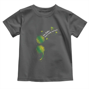 Mental Health Awarenes Toddler T Shirt Semicolon Dandelion You Matter TS14 Dark Heather Print Your Wear