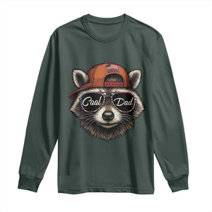Cool Dad Long Sleeve Shirt Raccoon Daddy Father's Day Gift
