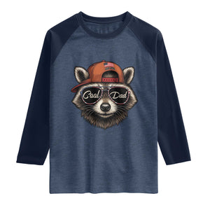 Cool Dad Raglan Shirt Raccoon Daddy Father's Day Gift