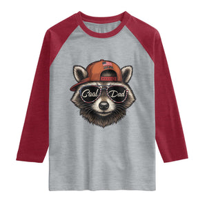 Cool Dad Raglan Shirt Raccoon Daddy Father's Day Gift