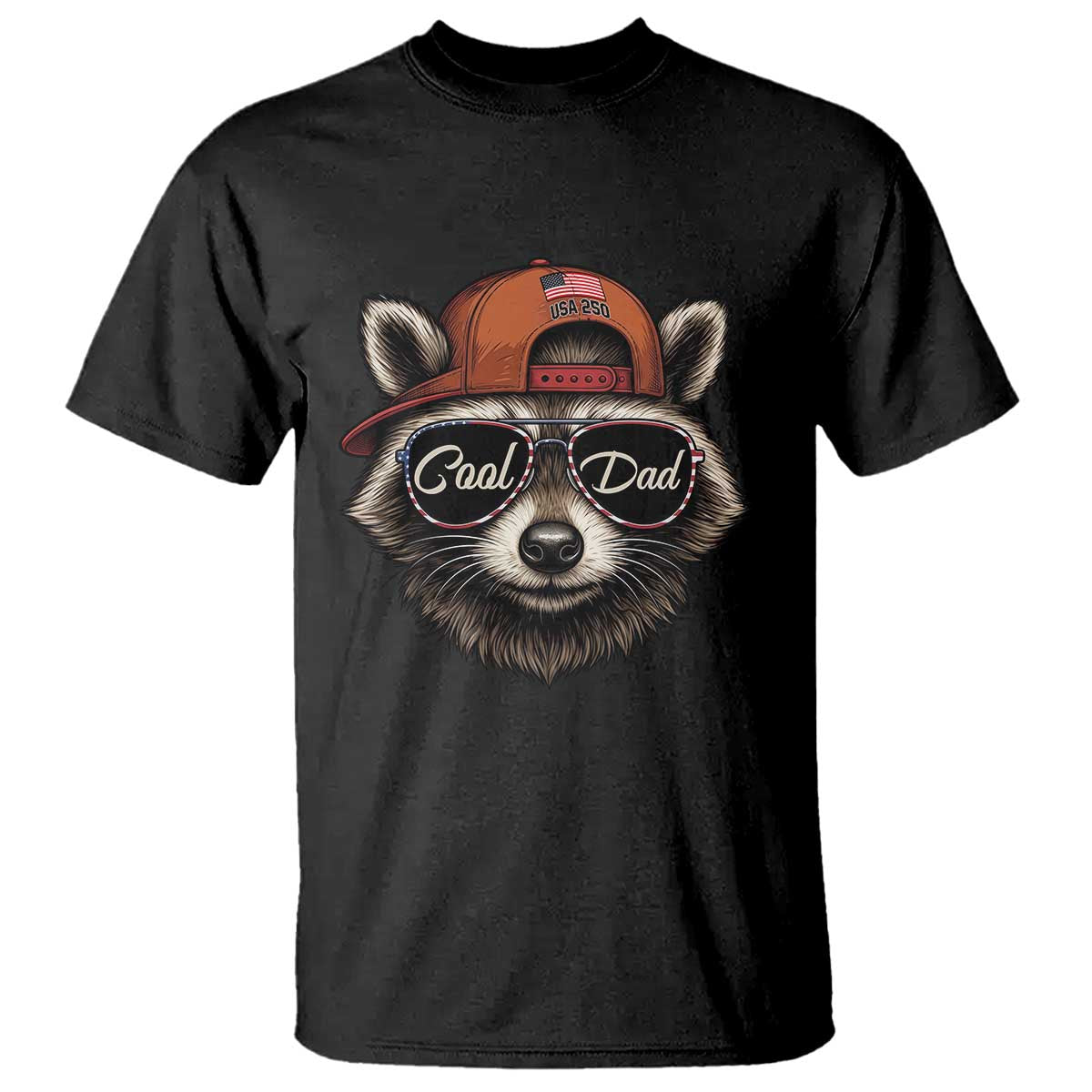 Cool Dad T Shirt Raccoon Daddy Father's Day Gift