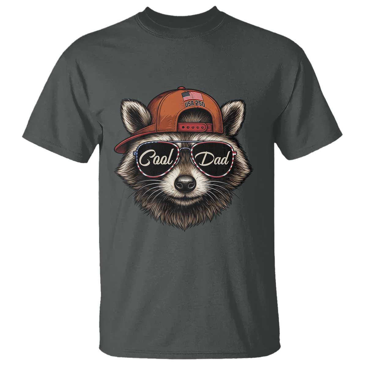 Cool Dad T Shirt Raccoon Daddy Father's Day Gift