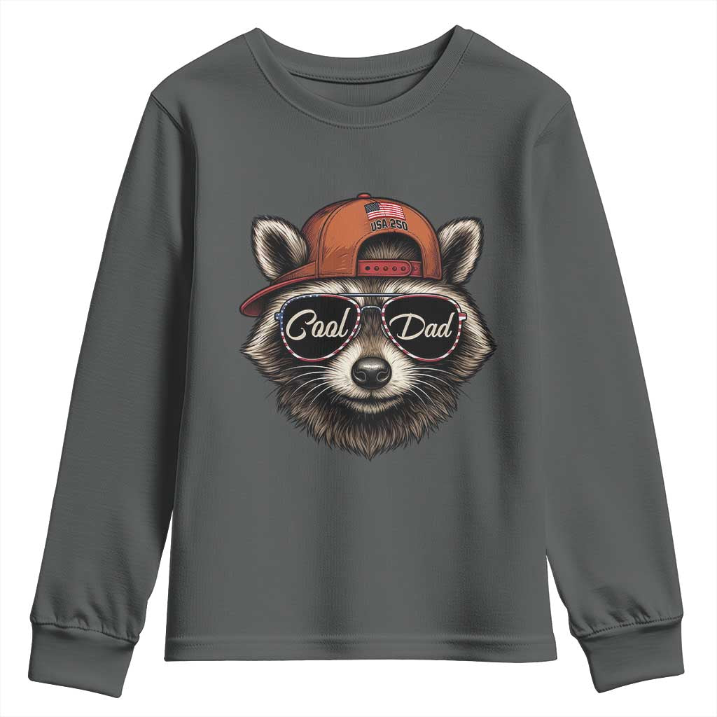 Cool Dad Youth Sweatshirt Raccoon Daddy Father's Day Gift