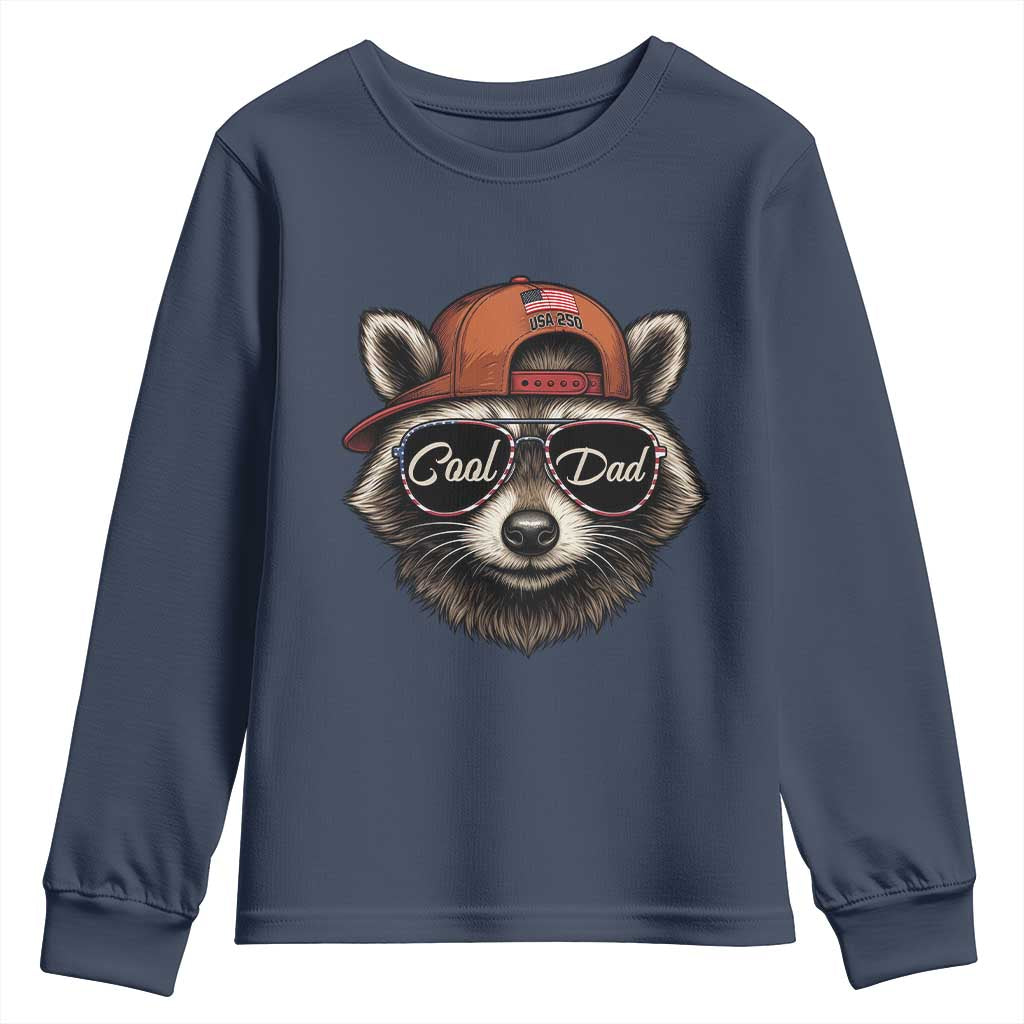 Cool Dad Youth Sweatshirt Raccoon Daddy Father's Day Gift