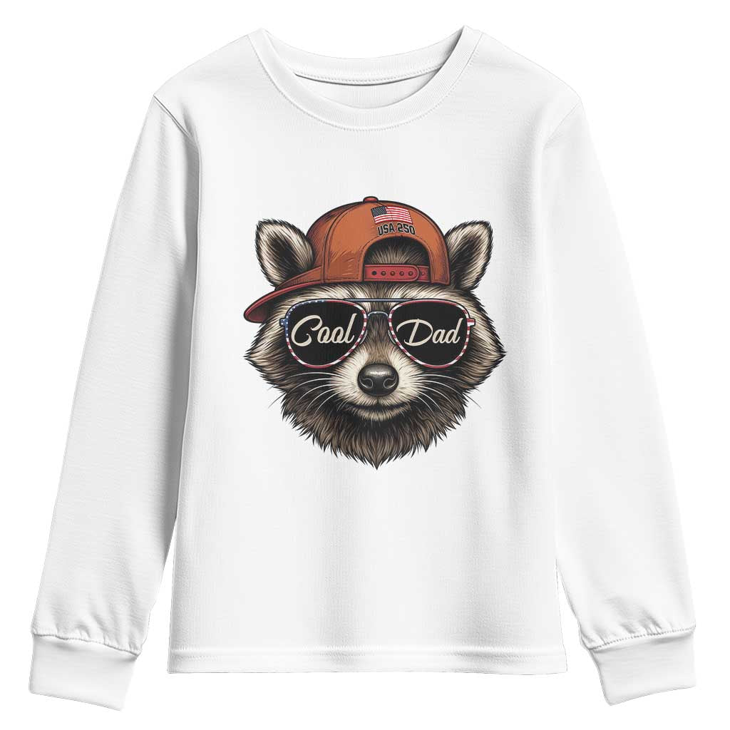 Cool Dad Youth Sweatshirt Raccoon Daddy Father's Day Gift