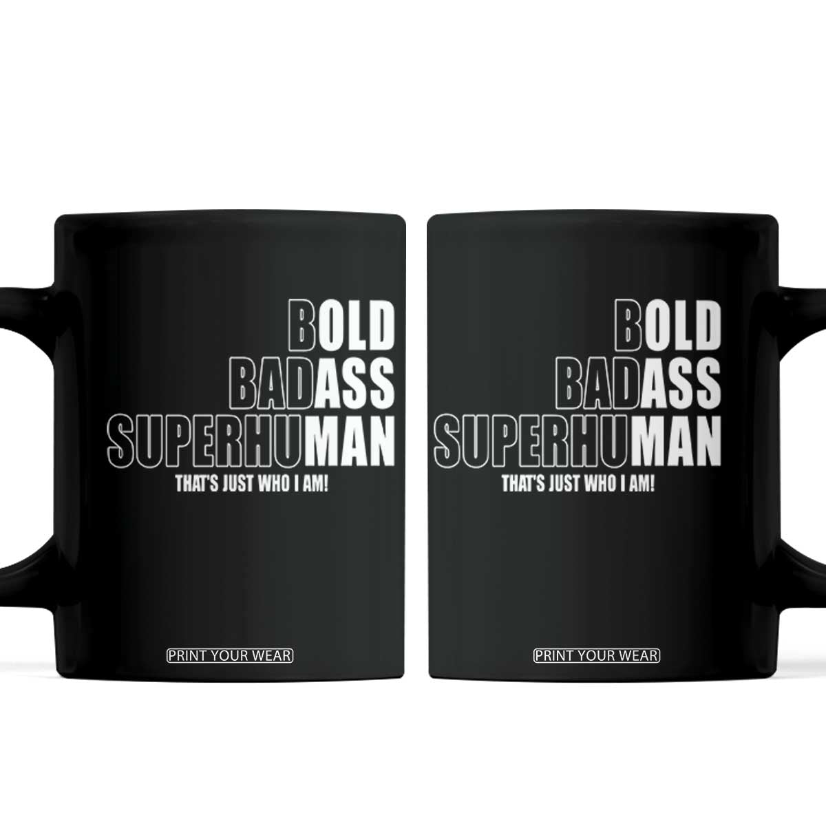 Bold Badass Superhuman Old Ass Man Coffee Mug Funny Grandpa Dad Motivational Quote