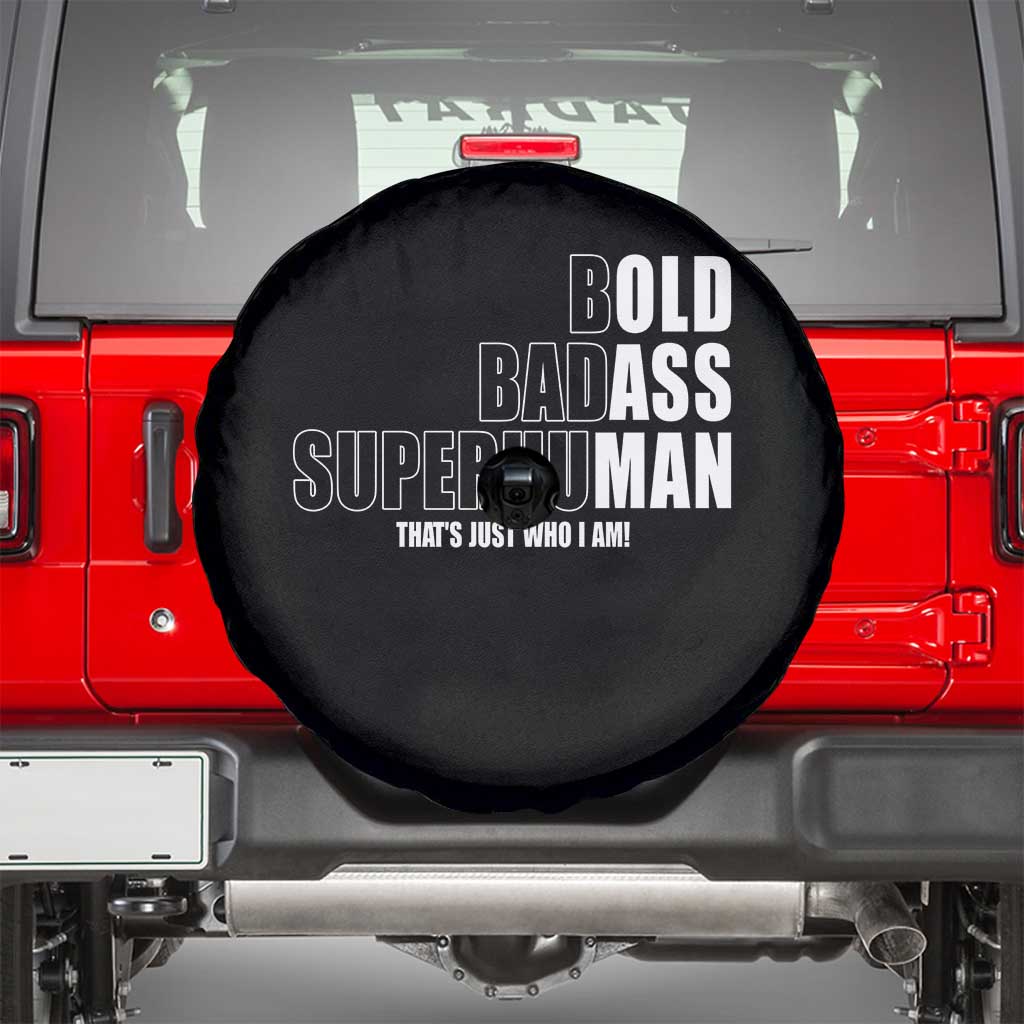Bold Badass Superhuman Old Ass Man Spare Tire Cover Funny Grandpa Dad Motivational Quote