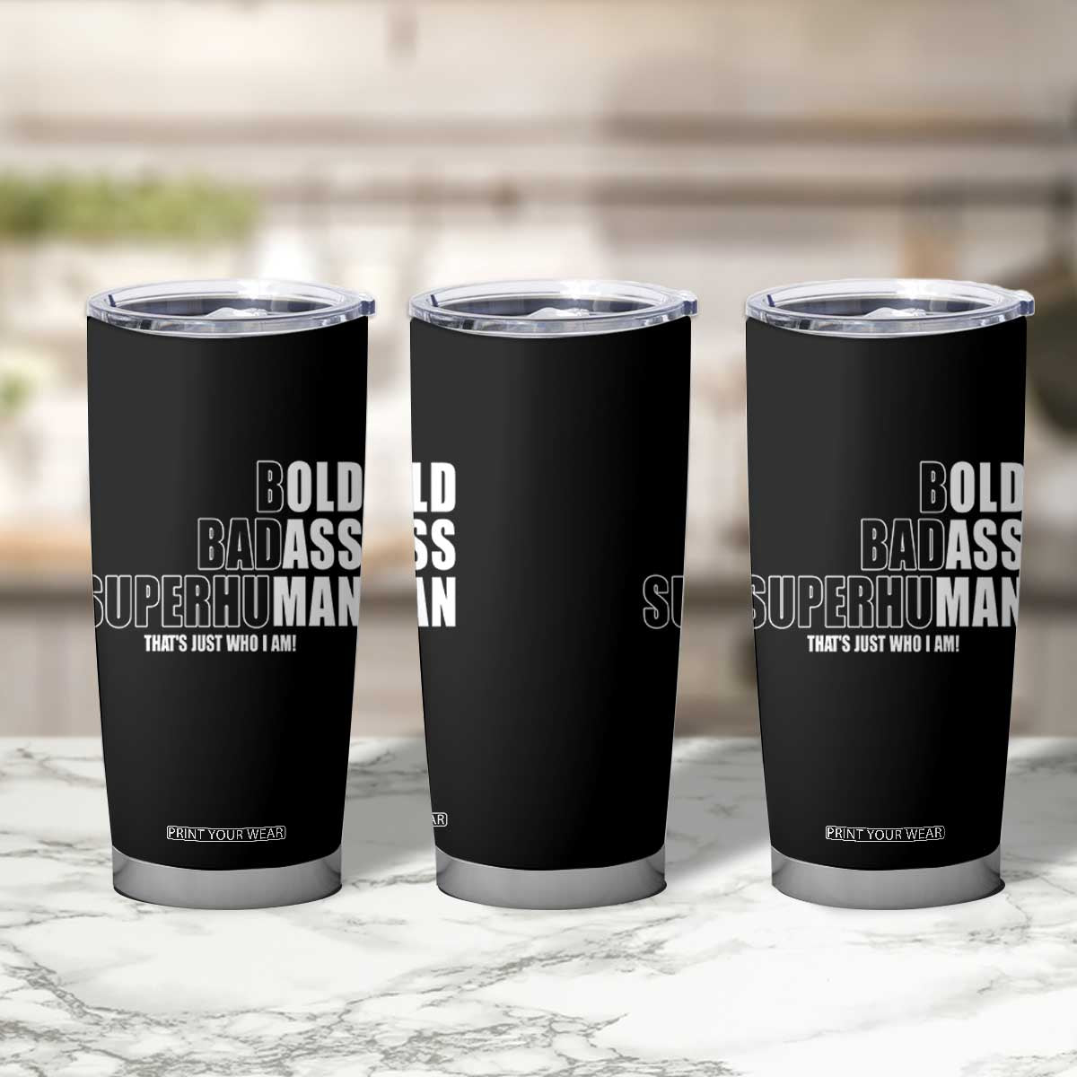 Bold Badass Superhuman Old Ass Man Tumbler Cup Funny Grandpa Dad Motivational Quote