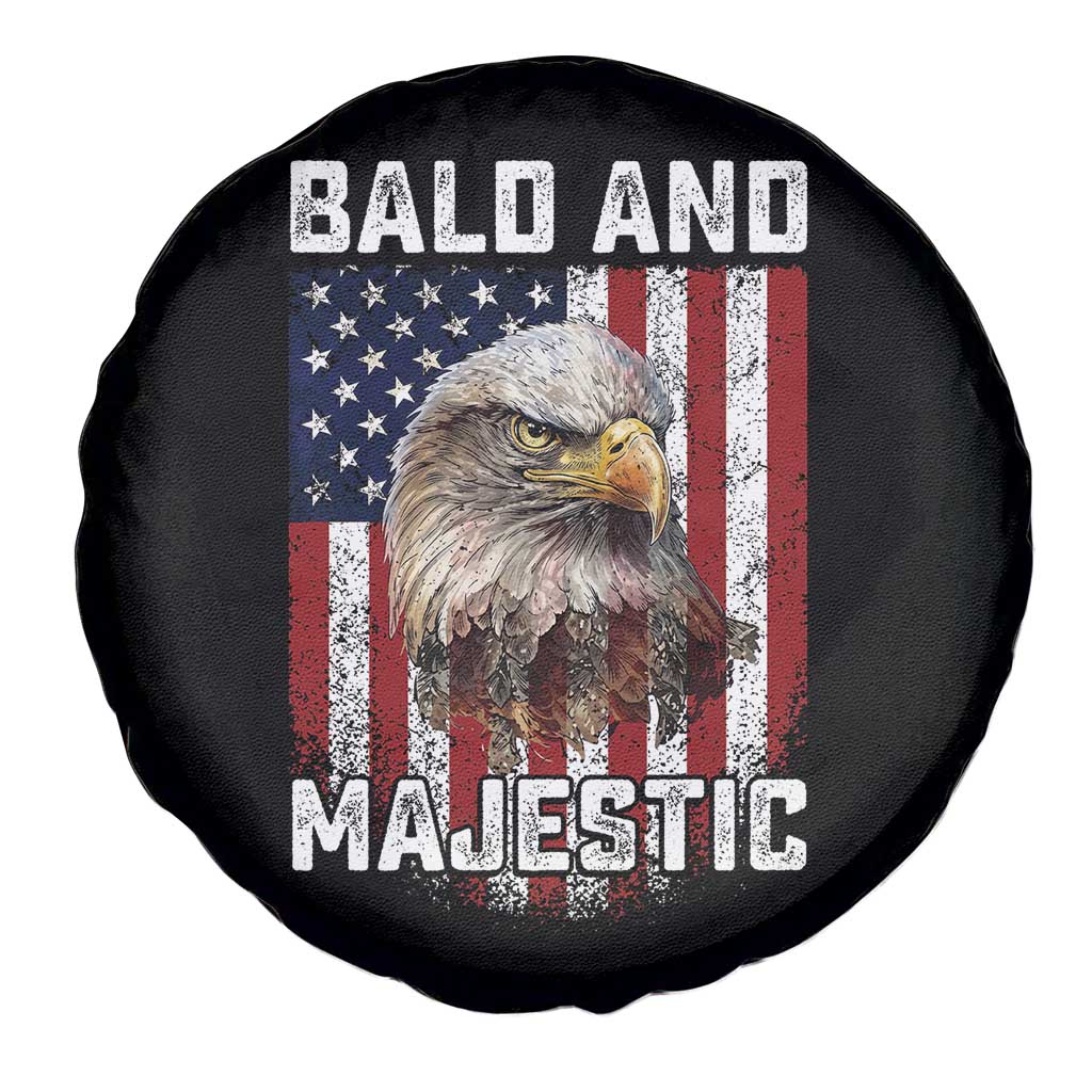 Bald and Majestic Bald Eagle 4th of July Spare Tire Cover Funny Dad Husband Grandpa Joke
