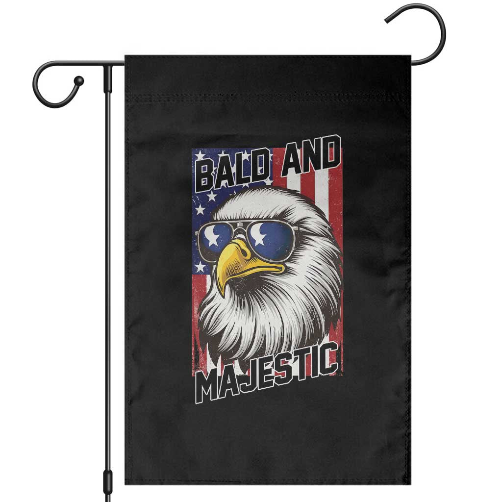 Bald and Majestic Garden Flag Patriotic Bald Eagle 4th Of July TS14 Black Print Your Wear