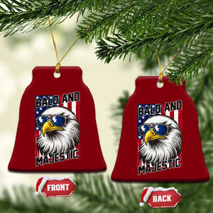 Bald and Majestic Ceramic Ornament Patriotic Bald Eagle 4th Of July