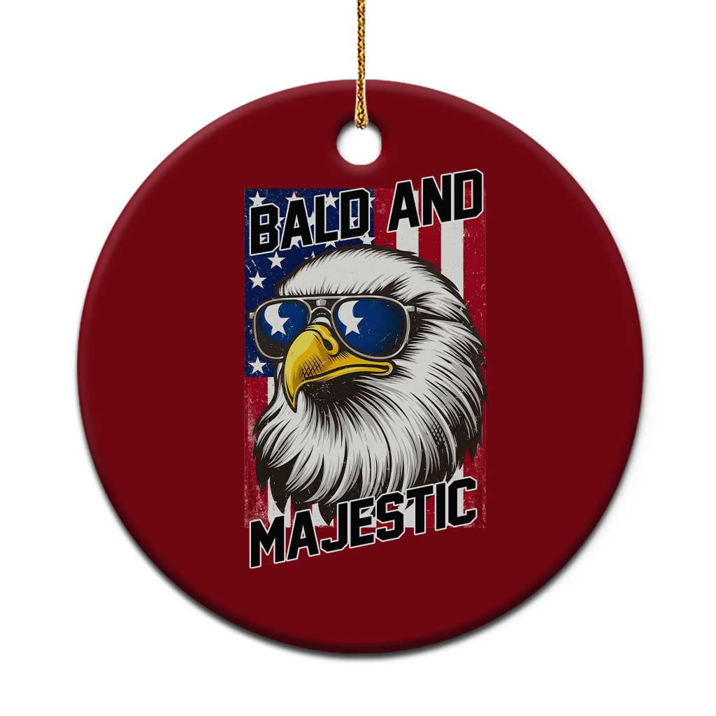 Bald and Majestic Ceramic Ornament Patriotic Bald Eagle 4th Of July TS14 1pc Red Print Your Wear
