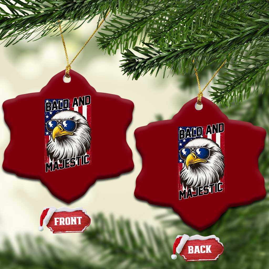 Bald and Majestic Ceramic Ornament Patriotic Bald Eagle 4th Of July