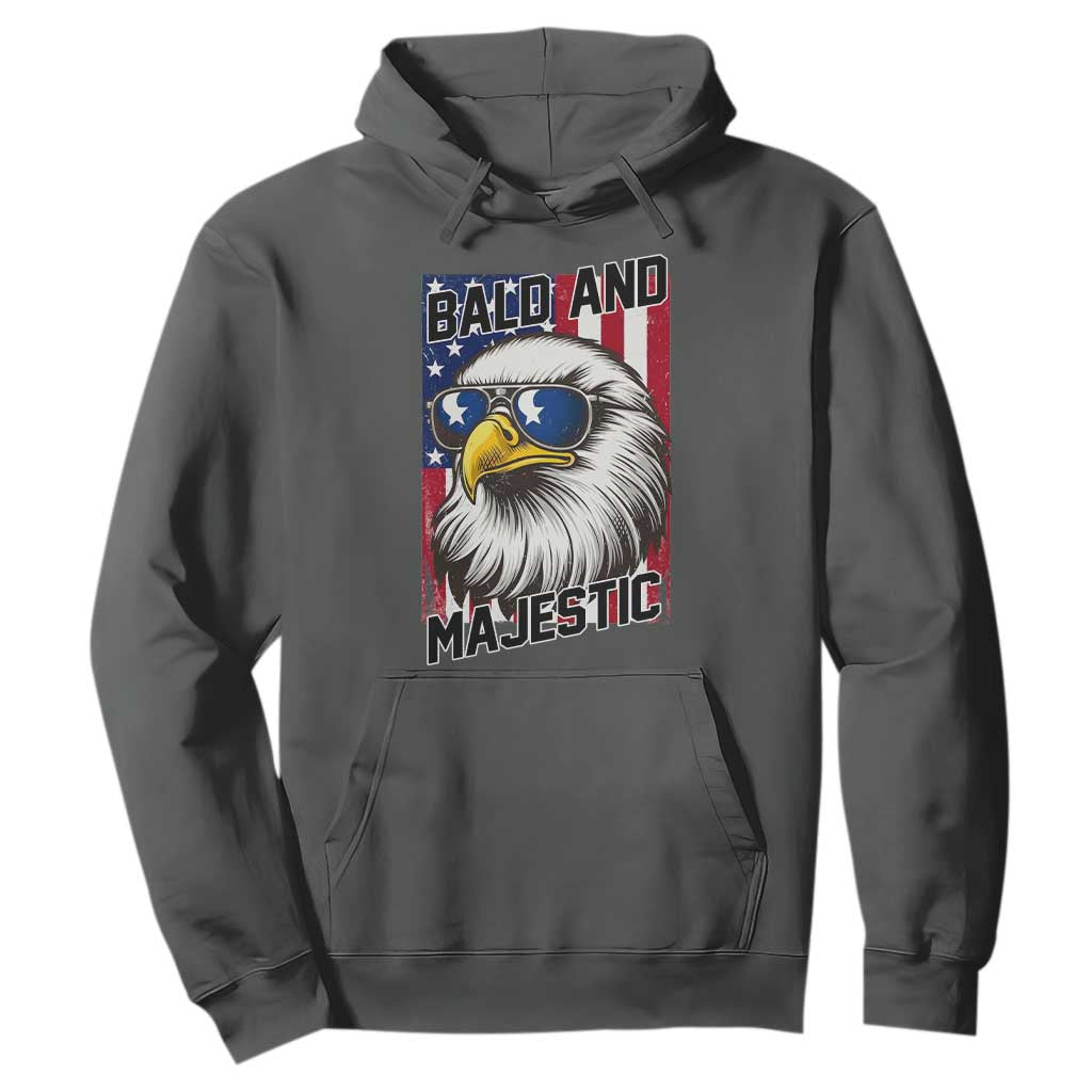 Bald and Majestic Hoodie Patriotic Bald Eagle 4th Of July
