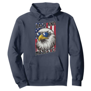 Bald and Majestic Hoodie Patriotic Bald Eagle 4th Of July