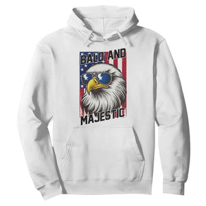 Bald and Majestic Hoodie Patriotic Bald Eagle 4th Of July