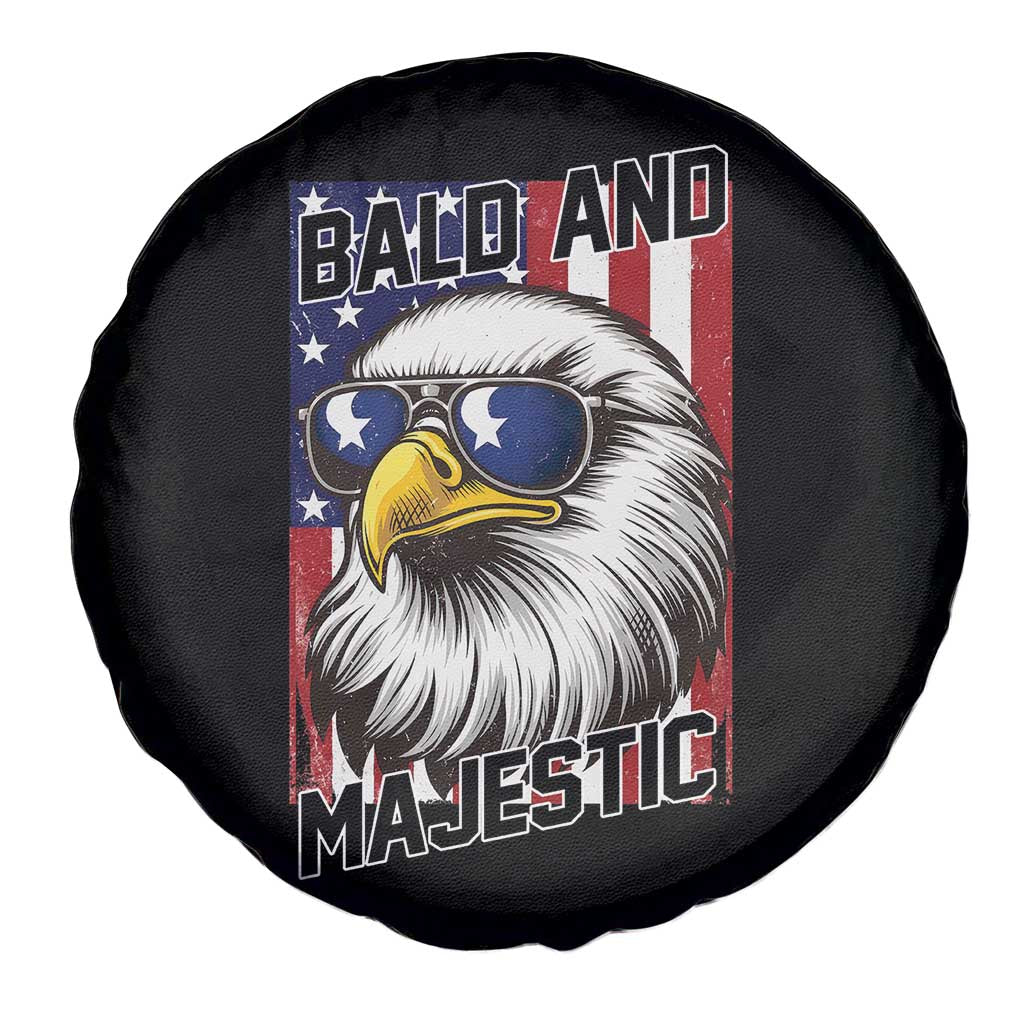 Bald and Majestic Spare Tire Cover Patriotic Bald Eagle 4th Of July
