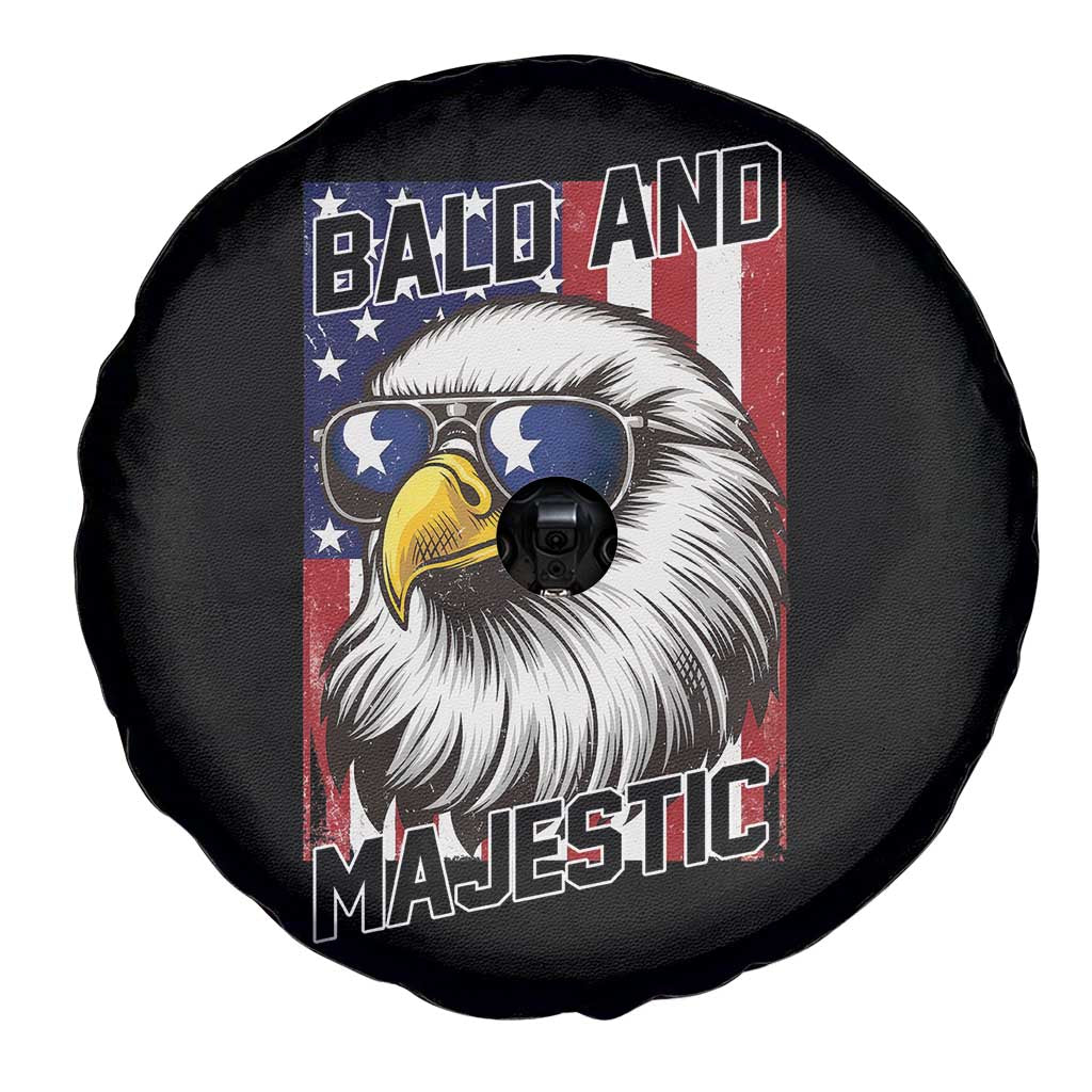 Bald and Majestic Spare Tire Cover Patriotic Bald Eagle 4th Of July